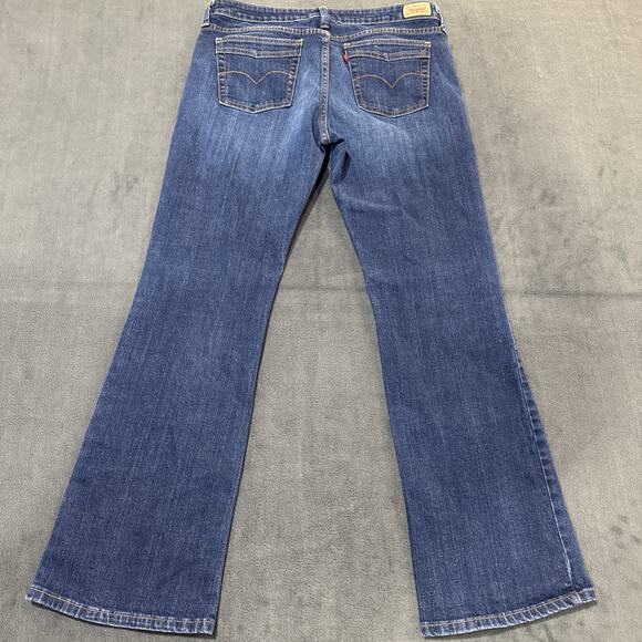 Levis 545 Women's Low Rise Bootcut Blue Denim Jeans Size 12 Inseam 30 - Picture 9 of 9
